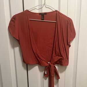 NWOT Forever 21 Rust Wrap Top